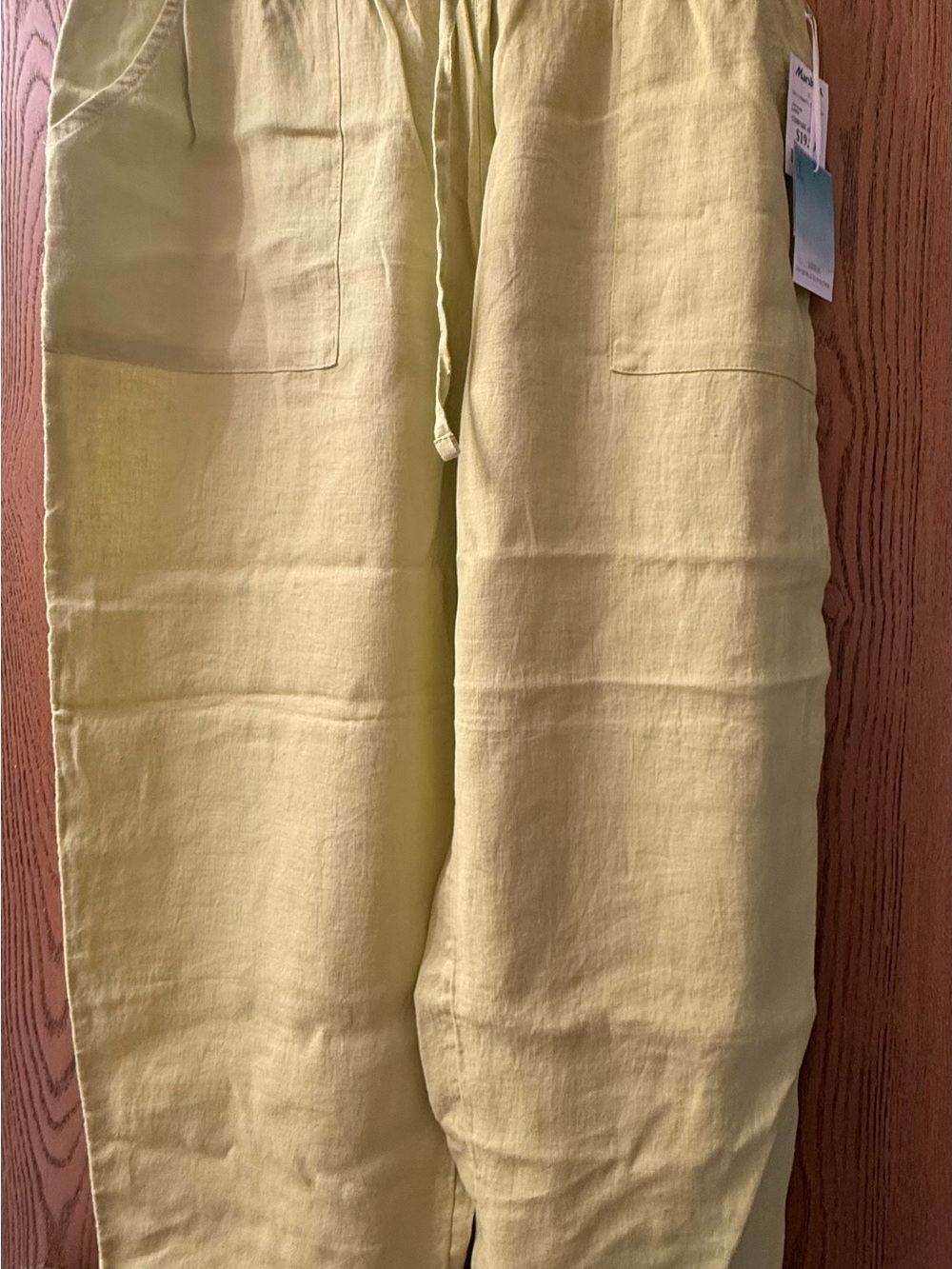 Sigrid Olsen Wide Leg Pants in Light lime green